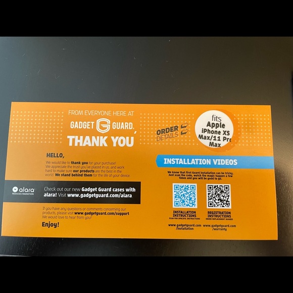 Gadget Guard, I phone screen protector. Fits Apple iPhone-XS Max/11pro Max. - Picture 2 of 2